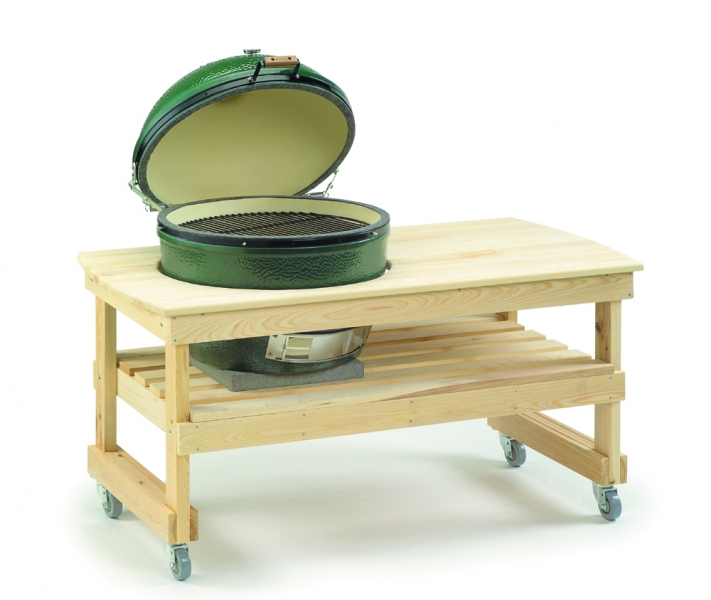 Bigg Green Egg XL met cypress werktafel